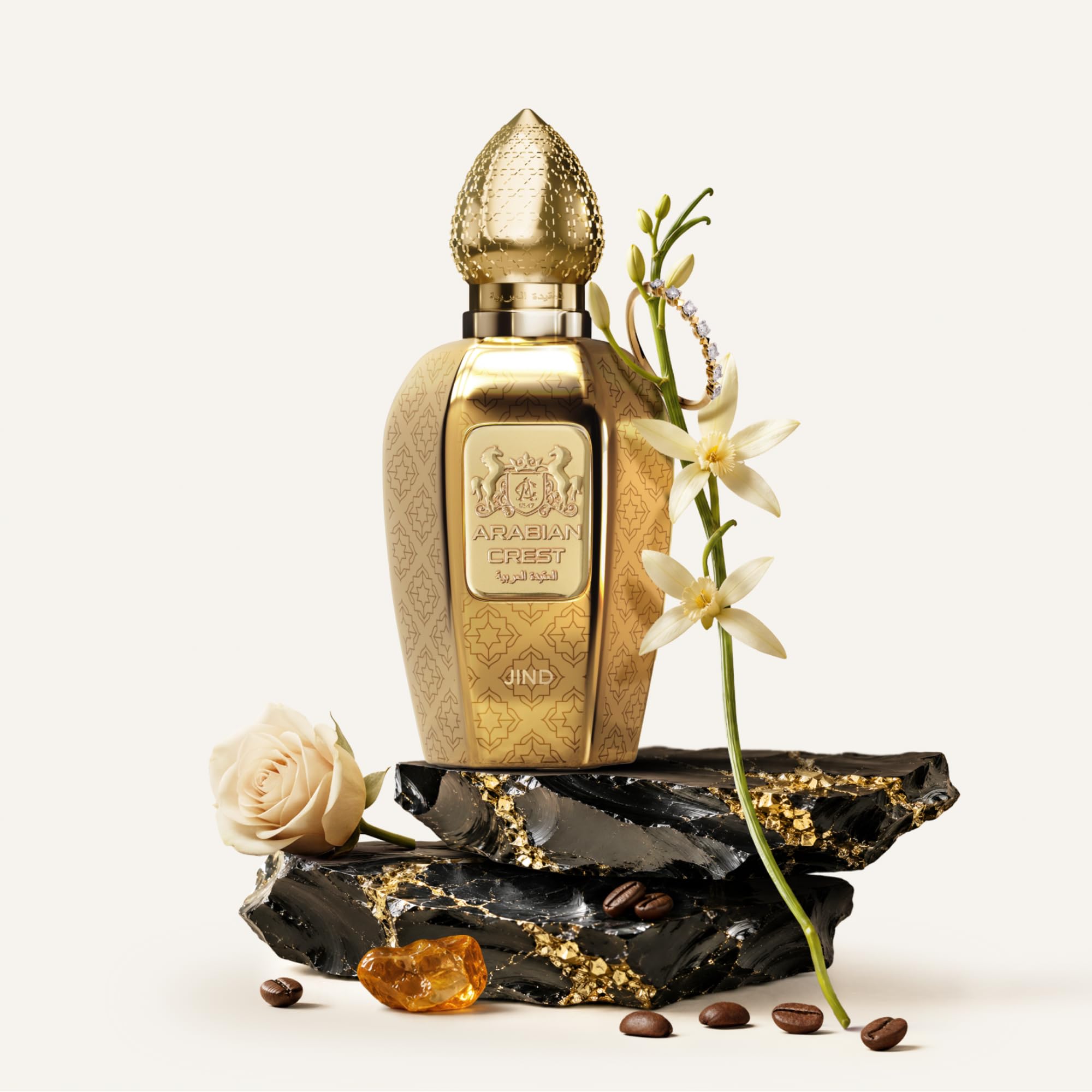 Amazon.com : Arabian Crest Dubai Jind Eau de Parfum 100ML – Amber